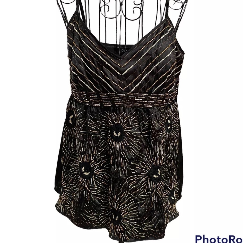 Medium ideology beaded top with adjustable straps